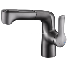 Grey Pull Out Basin Faucet
